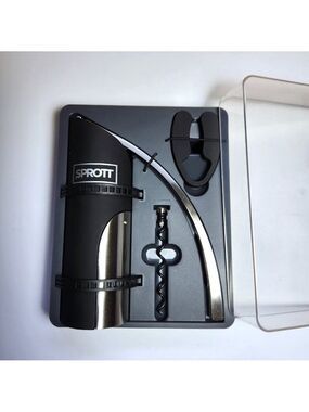 Wine Opener Kit Sprott Brookstone Estate foil cutter, extra corkscrew New